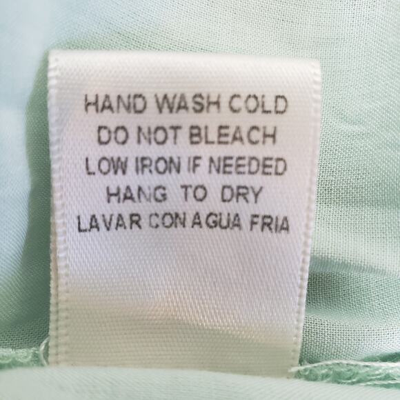 Skies Are Blue Mint Green Bell Sleeve Shift Dress Size S Small - Picture 5 of 6